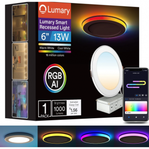 10% off Lumary 6 inch Smart RGBAI Recessed Light @Lumary