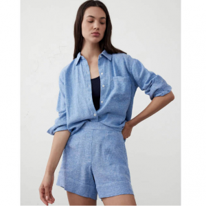 Banana Republic 女士经典棉麻衬衫