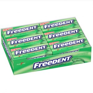FREEDENT Peppermint Chewing Gum, 15 Stick (Pack of 12) @ Amazon