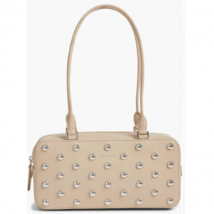Veronica Beard Studded Boxy Leather Shoulder Bag