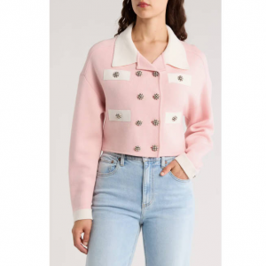 Alice + Olivia Verdell Wool Blend 针织外套