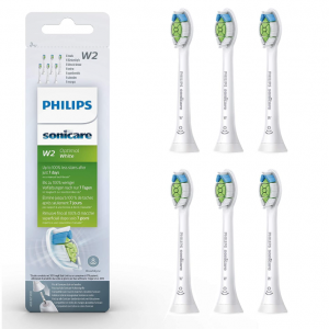Philips W2鑽石亮白電動牙刷替換刷頭 6支裝 @ Amazon