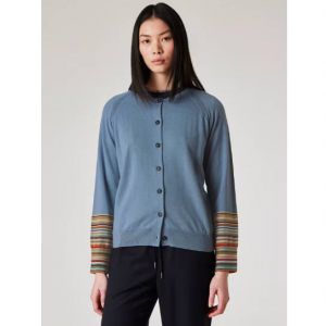 Paul Smith Light Blue 'Signature Stripe' 女士开衫