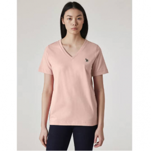 Paul Smith Pale Pink V-Neck Zebra 女士T恤