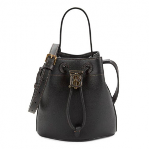 Burberry Logo Leather Bucket Bag