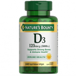 Nature's Bounty 高含量维生素D3 5000 IU 240粒 @ Amazon