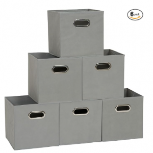 Household Essentials 布艺收纳篮6个 @ Amazon