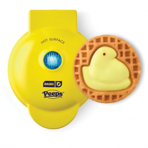 PEEPS x Dash 迷你华夫饼机，4 英寸 - 黄色 @ Amazon