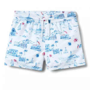 Recycled Americana Toile Swim Trunk