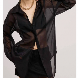 MABLE 黑色透明连衣裙