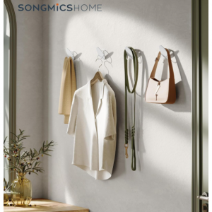 SONGMICS 玄关衣物收纳挂钩 4个 @ Amazon