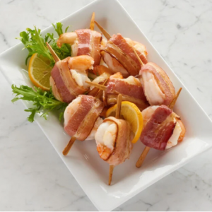 Bacon-Wrapped Shrimp with Pepper Jack Cheese 16 Bacon