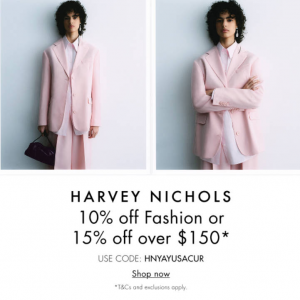 Harvey Nichols 独立日大促 精选VEJA、GANNI、COACH、JIMMY CHOO、ZIMMERMANN等时尚大牌服饰鞋包限时特惠