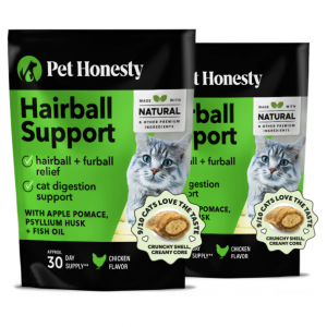 猫用双重质地毛球支持补充剂 2 包（鸡肉味）