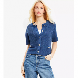 LOFT Link 链缝毛衣夹克