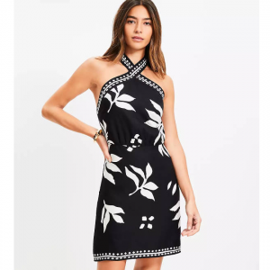 LOFT Fern 迷你挂脖连衣裙