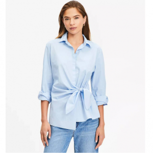 LOFT Poplin 裹身衬衫