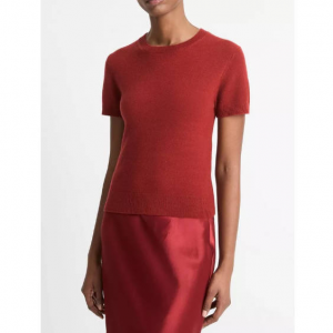 Vince 女士羊毛与羊绒混纺短袖毛衣