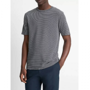 Vince Pima Cotton Piqué 男士条纹T恤