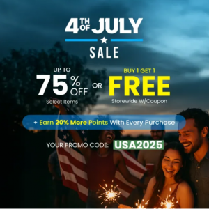 4th of July Special: Up to 75% Off Select Items + BOGO Storewide @ Diamond CBD