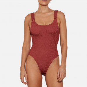 Hunza G Domino Metallic Seersucker 泳衣