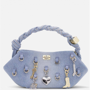 Ganni Small Washed Denim Bou Bag