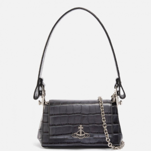 Vivienne Westwood Hazel Leather Croc-Effect Handbag