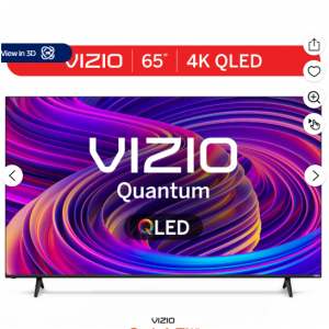 Walmart - VIZIO 65 英寸 Class Quantum 4K QLED HDR 智能电视（新品）M65Q6-L4，直降$120 