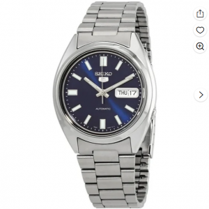 Walmart - 精工 (Seiko) 自动蓝色表盘不锈钢男式手表 SNXS77K1 ，直降$71 