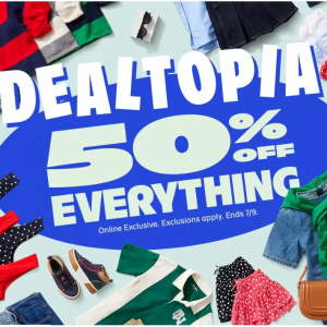 50% Off Everything @ Old Navy