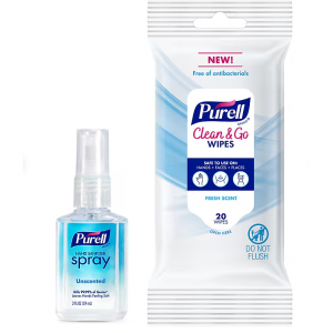 PURELL 高级无香型洗手液和 Clean and Go Fresh 香味清洁湿巾套装 @ Staples
