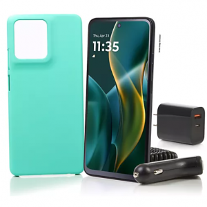 $29 off Tracfone Moto G 2025 64GB w/1500 Talk/Text/Data & Accessories @QVC
