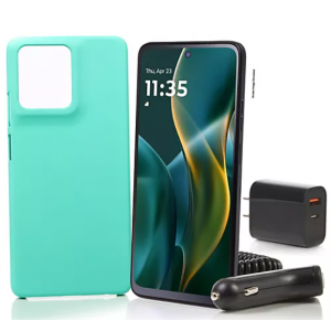QVC - Tracfone Moto G 2025 128GB 手机（含 1500 分钟通话/短信/数据及配件），直降$29 