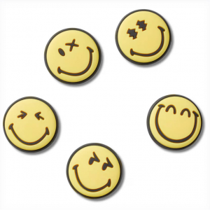 Crocs 笑脸鞋扣5个装