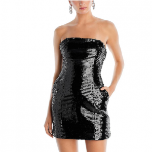 A.L.C. elsie 女士亮片流苏礼服裙