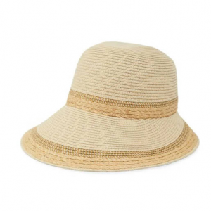 Calvin Klein Textured Reader 草编遮阳帽