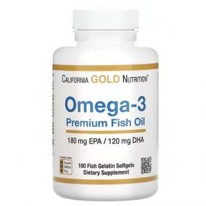 California Gold Nutrition, OMEGA-3优质鱼油，100 粒鱼明胶软胶囊（每粒软胶囊含 1,100 毫克）