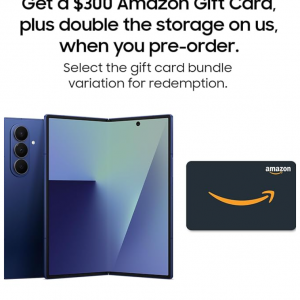 Amazon - Samsung Galaxy Z Fold7 512GB AI 智能手机 + 送$300礼卡，直降$420 