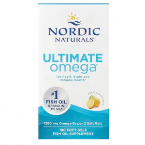 Nordic Naturals, Ultimate Omega, 柠檬味，180粒软胶囊（每粒软胶囊640毫克）