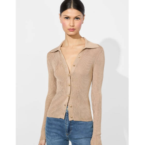 Alice + Olivia Nealie 罗纹Polo衫