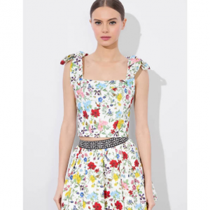 Alice + Olivia Clara 蝴蝶结肩带紧身胸衣