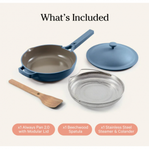 Our Place Always Pan 2.0-10.5英寸（2.6夸脱）不粘、无毒陶瓷炊具