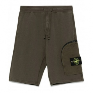 STONE ISLAND Zip Pocket S0123 Shorts Khaki