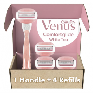 Gillette Venus 女士剃刀+替換頭*3 白茶