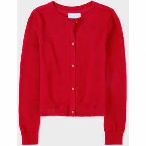 Girls Cardigan - red