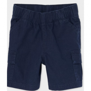 Toddler Boys Pull On Cargo Shorts - blue
