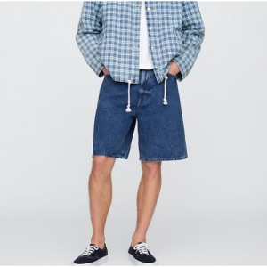 男士'90s宽松牛仔五分裤