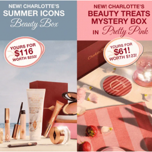 Charlotte Tilbury Beauty官網夏季美妝禮盒盲及套組5折