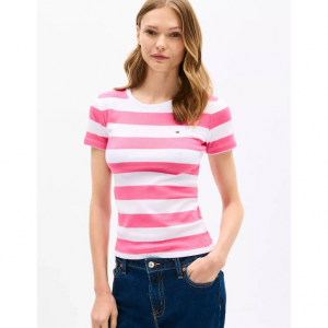 Tommy Hilfiger Rugby Stripe Crewneck T-Shirt