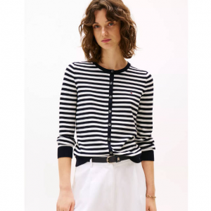Tommy Hilfiger Stripe Long-Sleeve Cardigan